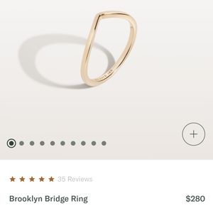 Aurate Brooklyn Bridge Ring 14k gold Sz 5